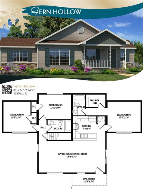 Prefab Homes Floor Plans And Prices ~ Modular Home Ranch Plans Sarina