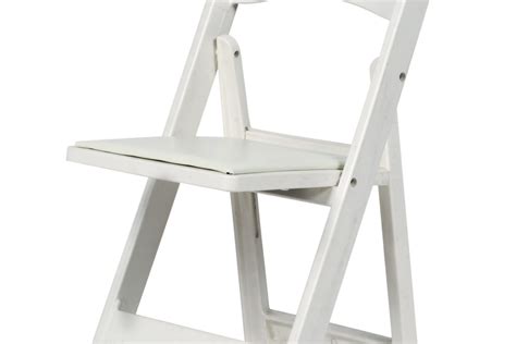 Large in stock inventory, ready to ship today. White Resin Folding Chair - Table Manners