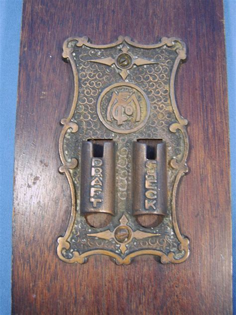 Vintage Mf Co Stove Furnace Wall Plate For Draft And Check Fancy