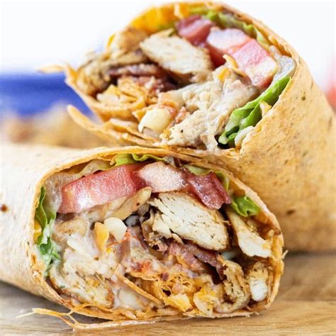 The Best Chicken Club Wrap Recipe With Video Bake Me Some Sugar