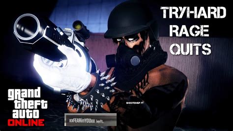 Gta 5 Online Angry Tryhard Rage Quits 1v1 Must Watch Youtube
