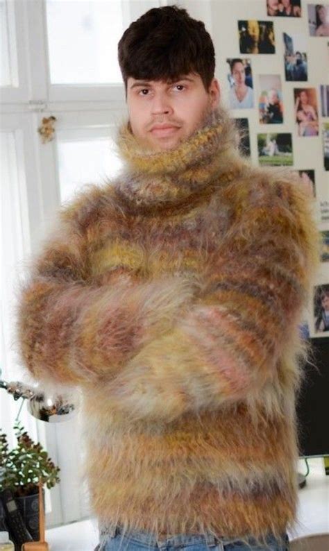 Mens Soft And Fuzzy Mohair Sweater Hot Sweater Fuzzy Mohair Sweater