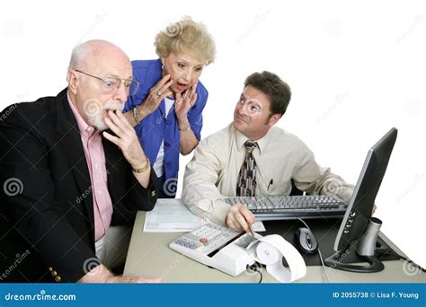 Accounting Series Shocking Discovery Stock Photo Image Of Couple