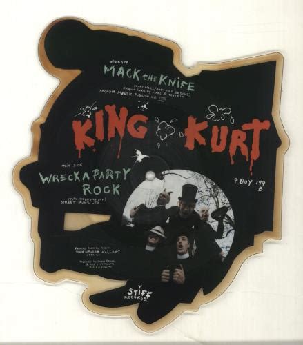 King Kurt Mack The Knife Tea Stained Uk Shaped Picture Disc Picture Disc Vinyl Record 691832