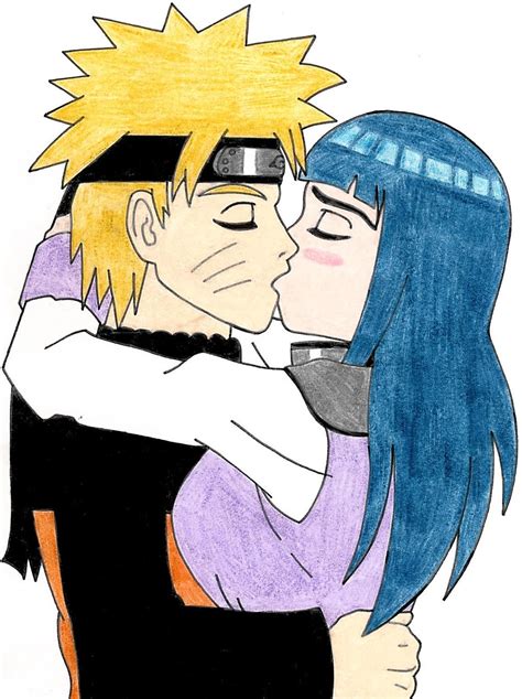 Naruto And Hinata Kissing By Animeangelartist On Deviantart