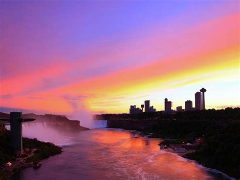 Niagara Falls At Sunset Photograph By Alex Nikitsin Pixels