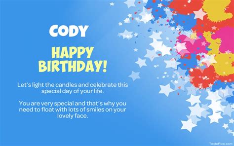 Happy Birthday Cody Pictures Congratulations