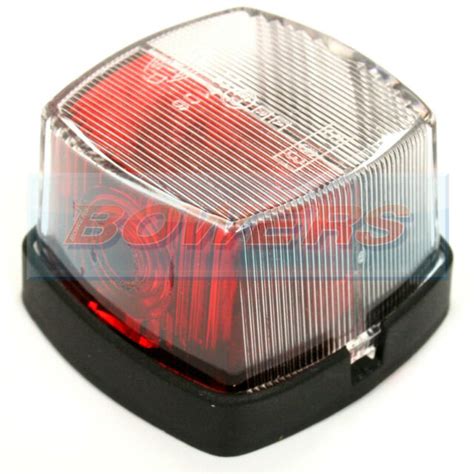 Hella 883 Red White Clear Square Side Marker Lamp Light Abbey Coachman