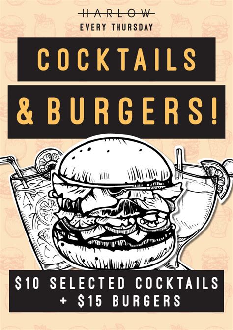 Cocktails And Burgers Thursdays Harlow Richmond