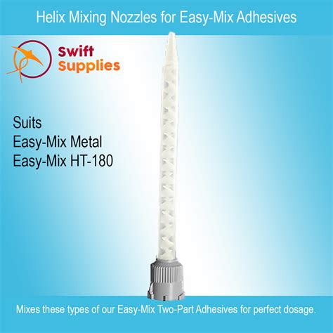 Helix Mixing Nozzles For Easy Mix Ht 180 And Easy Mix Metal