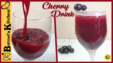 Cherry Juice Recipe How To Make Cherry Juice By Batools Kitchen