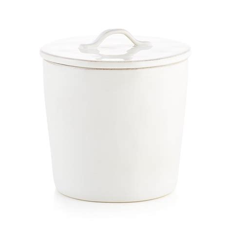 Marin Medium White Ceramic Kitchen Canister Crate And Barrel