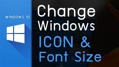 Windows 10 Desktop Icon Font Change