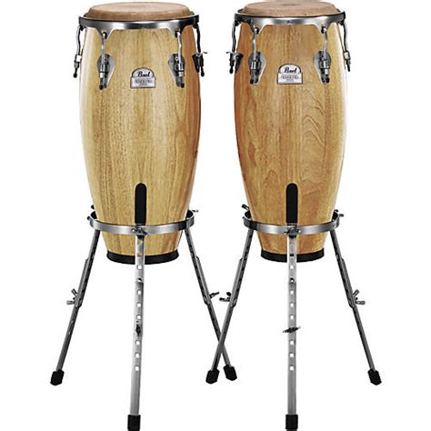 Pearl Primero Conga Set With Basket Stands Musicians Friend