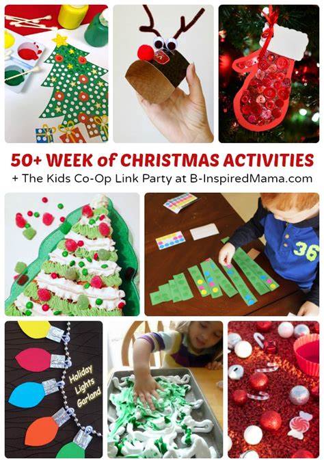 50 Week Of Christmas Activities For Kids The Kids Co Op Link Party
