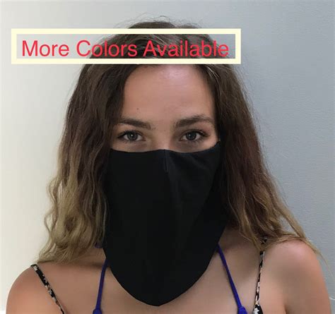Veil Open Bottom Face Mask Three Layer Protection Cool Etsy Veil