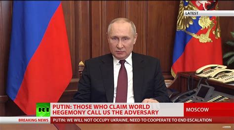 Russias Vladimir Putin Announces Military Operation In Ukraine World