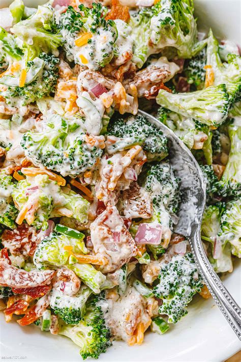 Creamy Broccoli Salad Recipe With Bacon Broccoli Salad Recipe