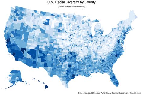 Us Racial Diversity By County Cbc Diversity