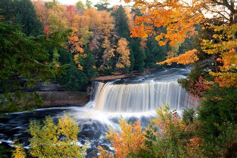 Upper Tahquamenon Falls Autumn In Michigan Photograph Dan Bershing