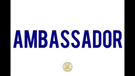 Ambassador Youtube