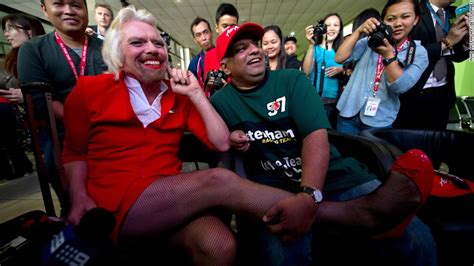 Richard Branson Does Drag After Losing Bet