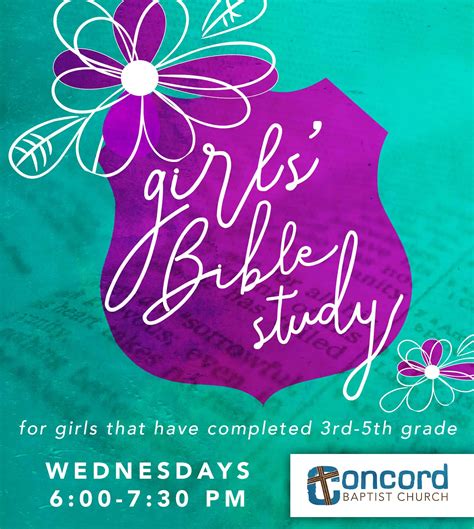 3rd 5th Grade Girls Bible Study Concord Baptist Church