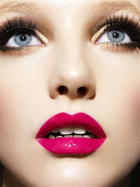 Hot Pink Lips Bright Pink Lips Bright Makeup Bold Lips Bright