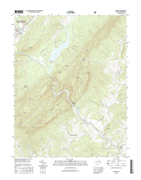 Mytopo Goshen Virginia Usgs Quad Topo Map