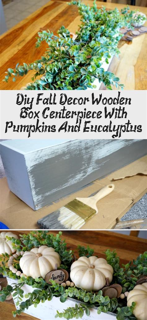 The most versatile centerpiece you'll ever own! Diy Fall Decor: Wooden Box Centerpiece With Pumpkins And ...