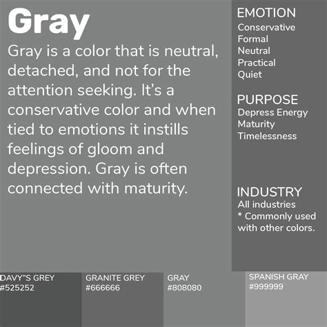 Gray Grey Color Psychology Color Meanings Color Meaning Personality