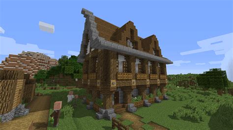Built A Medieval House In My Singleplayer Worlds Village Rminecraft