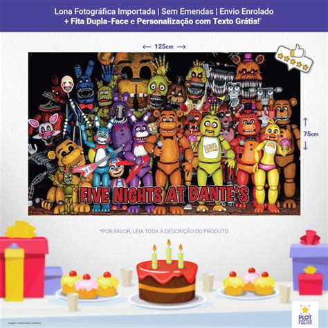 Painel Festa Five Nights At Freddys Elo7 Produtos Especiais