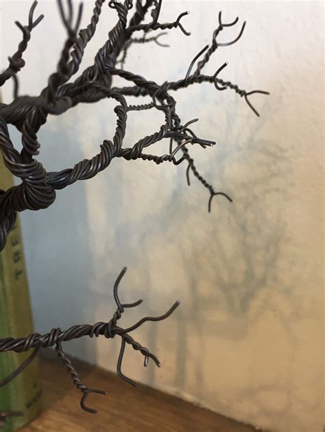 Handcrafted Twisted Wire Tree Growing Through An Observers Etsy