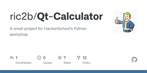 Github Ric2bqt Calculator A Small Project For Hackerschools Python