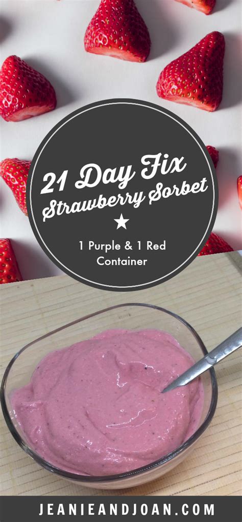 Then there's another no churn ice cream recipe that has recently taken a stand which is super healthy something about the continuous churning of the ice cream maker helps to avoid those crystals from. 21 day fix ice cream strawberry sorbet recipe - 1 red container, 1 purple container - super easy ...