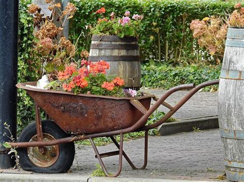 Country Charm Transform Your Garden With Antique Wheelbarrows