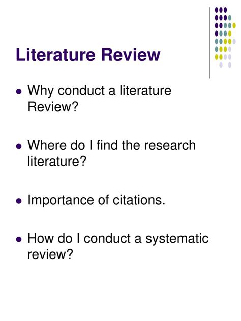 Ppt Literature Review Powerpoint Presentation Free Download Id273868