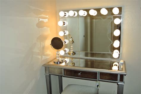Hollywood Vanity Mirror With Lights Home Design Ideas