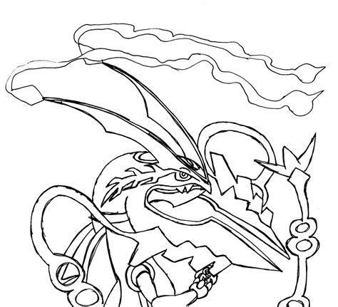 15 Pics Of Pokemon Mega Rayquaza Coloring Pages Mega Pokemon