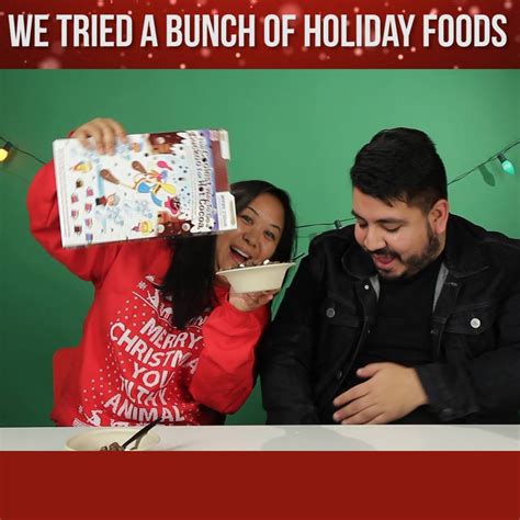 We Tried A Bunch Of Holiday Foods We Break Down Which Ones Were Gross