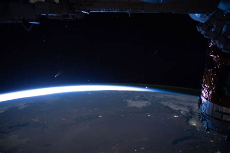 Comet Neowise From International Space Station The Planetary Society