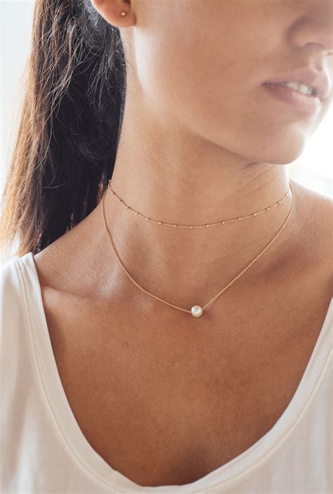 Mejuri Spheres Choker And Pearl Necklace In Solid Gold