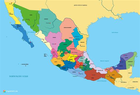 Mapa De México Para Imprimir Ejemplos Formatos【 2023 】 Formatos Gratis
