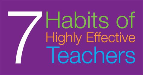 7 Habits Of Highly Effective Teachers