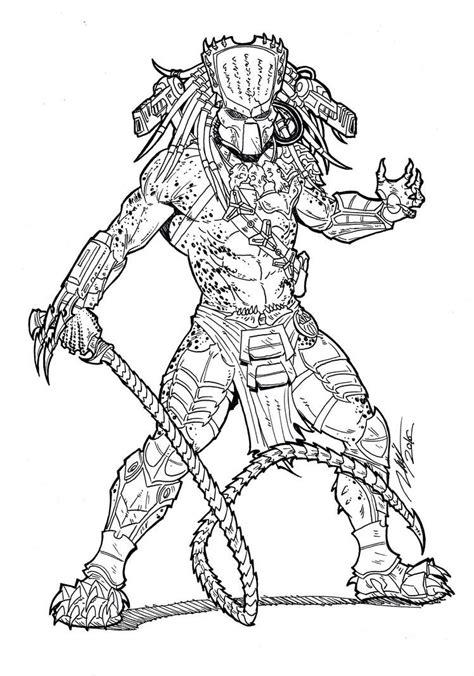 75 Alien Predator Coloring Pages Febi Art