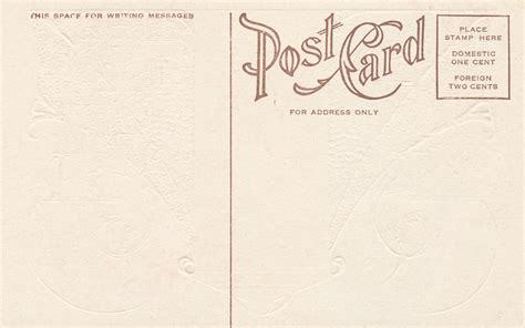 vintage postcard template download