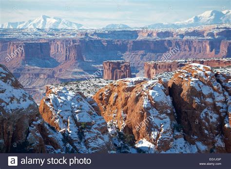 Canyonlands National Park Near Moab Utah In Winter With