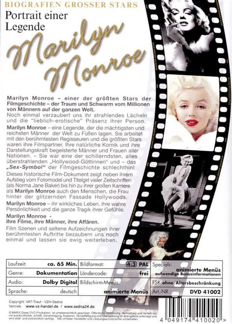 Marilyn Monroe Portrait Einer Legende Dvd Jpc