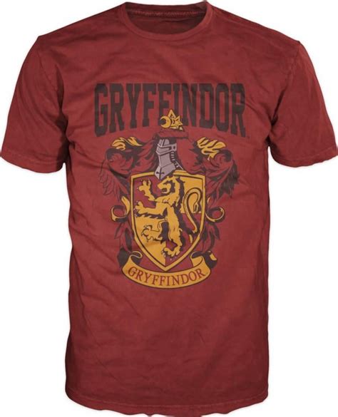 Bioworld Harry Potter Gryffindor Shield Apparel T Shirt Red
